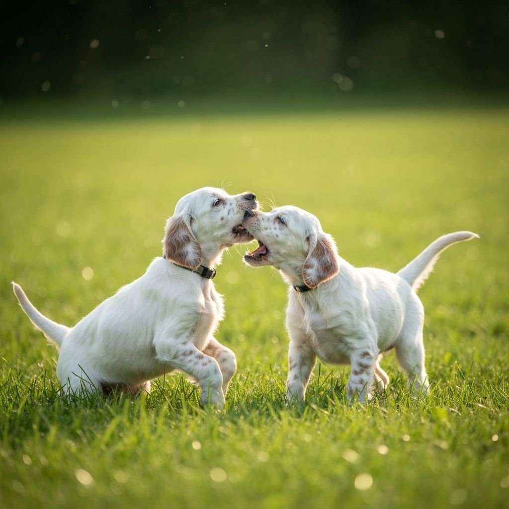 Nuova cucciolata di English Setter in primavera